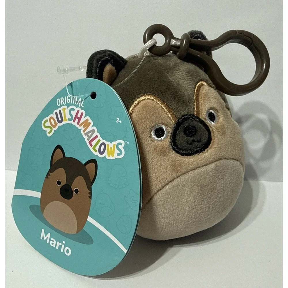 2023 Squishmallow Mario The German Shepard Keychain 3.5